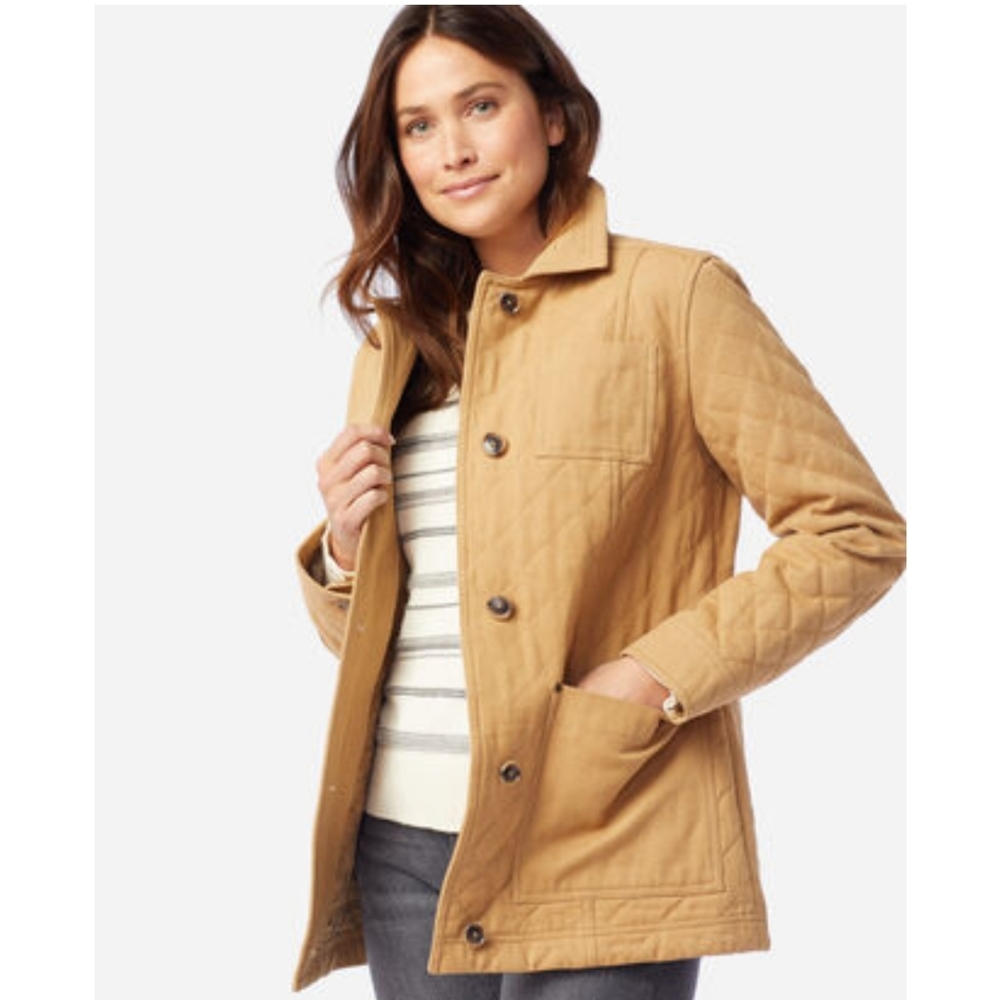 WOMEN'S FERN QUILTED CANVAS BARN COAT - Picture 1 of 5